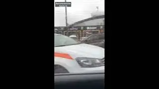 Возле центрального рынка в Белгороде, произошло ДТП с таксистом