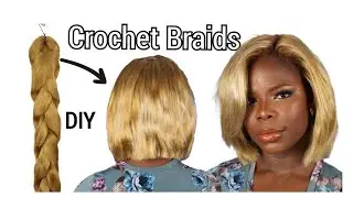 Color 27 And Color 60 Hair:  Bob Crochet Braids | Light Blonde Hair On Dark Skin