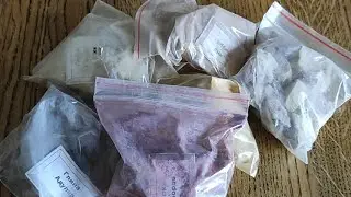 Распаковка глин "Орское чудо" #асмр #хруст #mukbang #chalk #clay