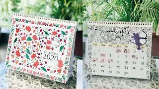 Hand Illustrated Calendar 2020 with festivals