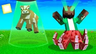 JUGAMOS COMO ALIENS en MINECRAFT! 😱👽 MINECRAFT ALEATORIO