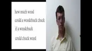 How much wood could a wood chuck - English Tongue Twister - stutter