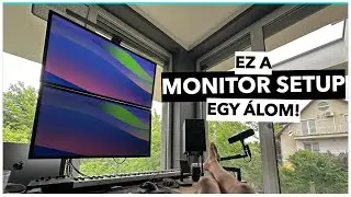 LEGJOBB DUAL MONITOR SETUP ✖️ Apple Studio Display és Ergotron Tall Pole monitor állvány