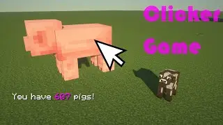 Minecraft Clicker Game with Command Blocks