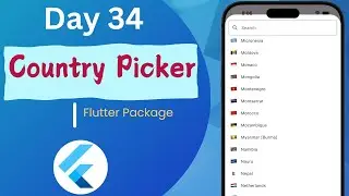 country picker in flutter  ||How to create a Country Picker in Flutter App?