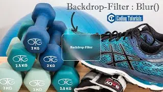 CSS Backdrop Filter | How to use backdrop-filter blur effect in HTML with CSS | Coding Tutorials