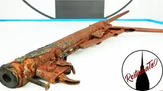 Airgun restoration , burned  rusted airgun restoration