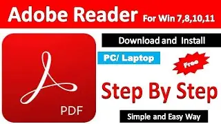 How To Install Adobe reader in Windows 7, 8, 10 | Free PDF viewer for PC and laptop By yash infotech