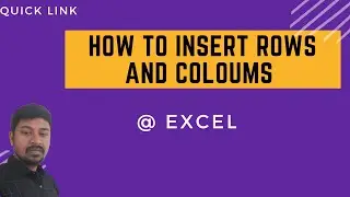Insert rows and columns || by Quicklink