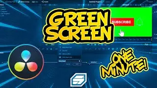 DAVINCI RESOLVE GREEN SCREEN TUTORIAL (FREE SUBSCRIBE OVERLAY!)