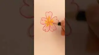 Making a flower 🌸🖌️✏️📘💕