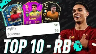 BEST PREMIER LEAGUE RB - TOP 10 EPL RB - FIFA 20 ULTIMATE TEAM