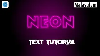 NEON text tutorial in Pixellab