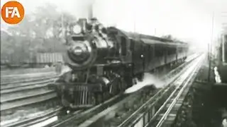 The American Railroads in 1897 - Vintage Footage