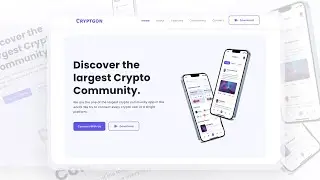 Cryptgon Simple Landing Page - HTML, CSS, FIGMA