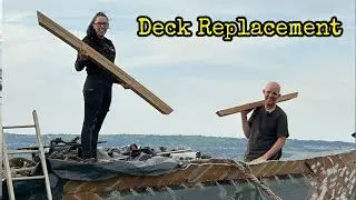 Ep 145 - Fitting Our 1st Deck Beam To Our Boat Restoration 