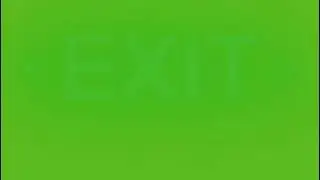 Green Screen Exit Sign