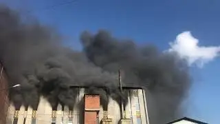 Пожар в здании на Складской улице. 22 августа 2019 г.