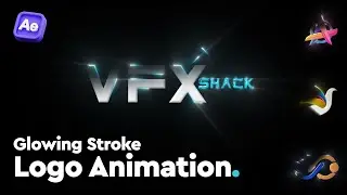Glowing Stroke Logo Animation in After Effects | Beginner Tutorial | Free Project File