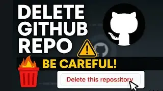 How to Delete a Repository in GitHub