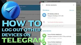 HOW TO LOG OUT TELEGRAM ACCOUNT ON DIFFERENT DEVICE