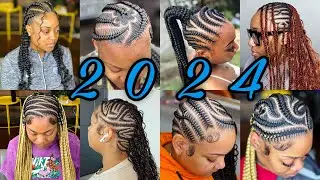 2024 New & Latest Cornrow Braids Hairstyles For Black Women | Cute #braidshairstyles
