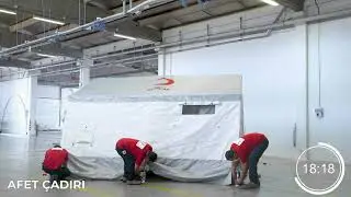 16,5 m² Barınma Çadırı Kurulumu