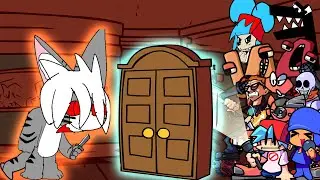 FNF Doors (VS Closet) But Tigershark Alone Fights Them All 🎤 Changed Funkin VS Tiger Shark (FNF Mod)