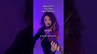 Matsuri, Fujii Kaze, Violin Tutorial by Susan Holloway #violintutorial #violincover #shorts