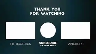 End Screen Template | End screen template for youtube videos