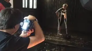 Diego Ortiz Mugica, tarde de fotos bajo la lluvia!