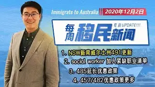 53 最新澳洲移民优惠政策汇总 （第一部分） 2020.12.2日