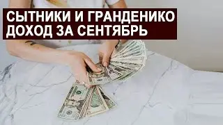 СЕМЬЯ СЫТНИКОВ И ГРАНДЕНИКО ДОХОД ЗА СЕНТЯБРЬ МЕСЯЦ