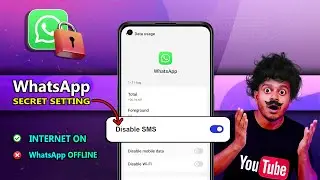 How to Stop WhatsApp Messages when Data is on | Internet on but Stop SMS - WhatsApp Settings