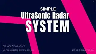 Student Project - Simple Ultrasonic Radar System