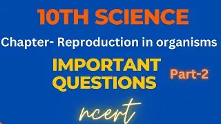 Important Questions 10th Science #SexualReproduction #Boardexam2025🎯