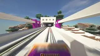 【minecraft】RoFT (Fanmade)-Bullet Cart Line X3 ver.OTS (Grand Blocky Mall ↔ North Woodland Mansion)