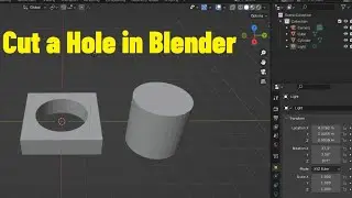 How to cut hole in blender with out addons