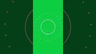 Circle Burst Shape Green Screen 