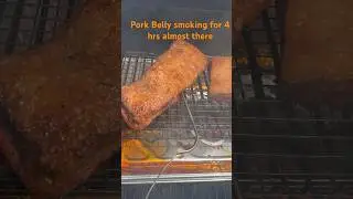 Pork belly on the Masterbuilt 800 #backyardbbq #bbq #food #porkbelly #masterbuilt #smokedmeat