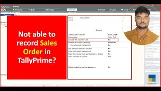 Not able to record Sales Order in 