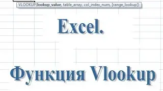 Функция Vlookup (Функция ВПР) - Excel. Пример 1