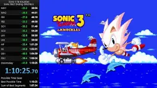Sonic 3 & Knuckles - All Emeralds Glitchless Speedrun with Sonic (100%) in 