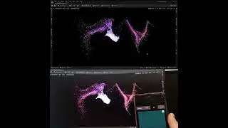 Remote Controlling Niagara Particles in Unreal Engine 5 with OSC from phone #unrealengine #ue5