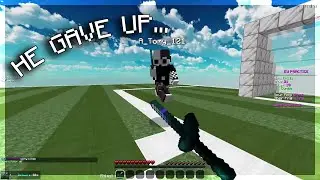 Bro gave up...