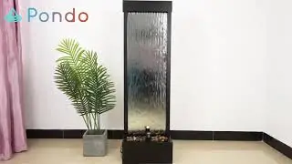 Transform Your Space with Our Stunning Glass Waterfall Wall | Available on Wayfair & Amazon