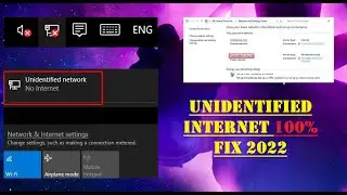 Ethernet/internet unidentified network issue in windows 10/11| 2022 fix