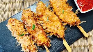 Leckere Vorspeise | Knusprige Hähnchenspieße | rezepte mit hähnchen | Noor’s Küche