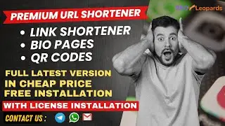 [Full Latest Version] Premium URL Shortener - Link Shortener, Bio Pages & QR Codes (In Cheap Price)