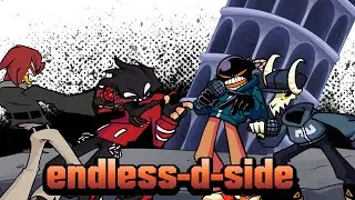 Friday Night Funkin D-Side Endless but Agoti and Aldryx and Tabi and Whitty sing it